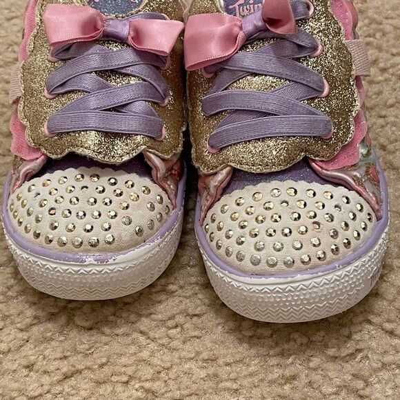 Skechers Twinkle Toes shoes. Girl Sz 10 - Picture 3 of 12